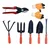 AGT Gardening Tools Trowel Set With Cutter And Gloves (7 Tools) Gardening Tools Kit for Home Gardening